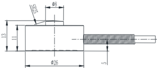 微型壓力傳感器CAZF-Y26尺寸圖1 微型壓力傳感器CAZF-Y26尺寸圖1