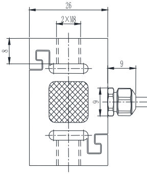 S型拉壓力傳感器CAZF-LS40尺寸圖 S型拉壓力傳感器CAZF-LS40尺寸圖