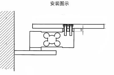 平行梁稱重傳感器安裝示意圖 平行梁稱重傳感器安裝示意圖