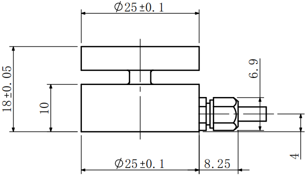 微型壓力傳感器CAZF-Y25尺寸圖2 微型壓力傳感器CAZF-Y25尺寸圖2