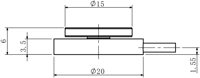 壓力傳感器CAZF-Y20B外形尺寸圖1 壓力傳感器CAZF-Y20B外形尺寸圖1