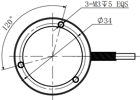 平面壓力傳感器CAZF-Y40尺寸圖1 平面壓力傳感器CAZF-Y40尺寸圖1