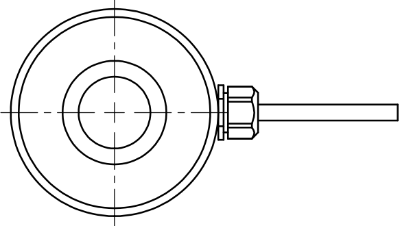 中空型壓力傳感器CAZF-Y52尺寸圖2 中空型壓力傳感器CAZF-Y52尺寸圖2