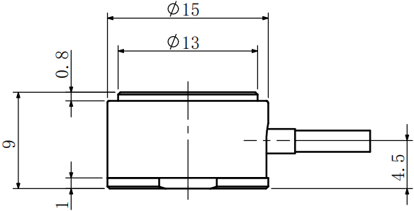 微型拉壓力傳感器CAZF-LY15尺寸圖1 微型拉壓力傳感器CAZF-LY15尺寸圖1