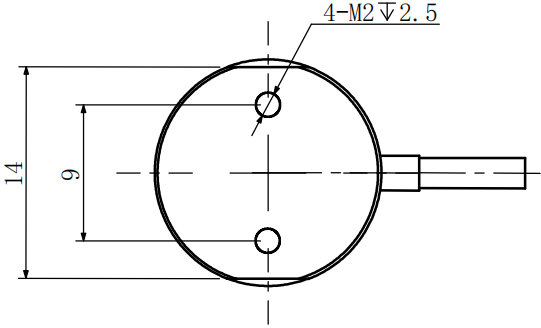 微型拉壓力傳感器CAZF-LY15尺寸圖2 微型拉壓力傳感器CAZF-LY15尺寸圖2