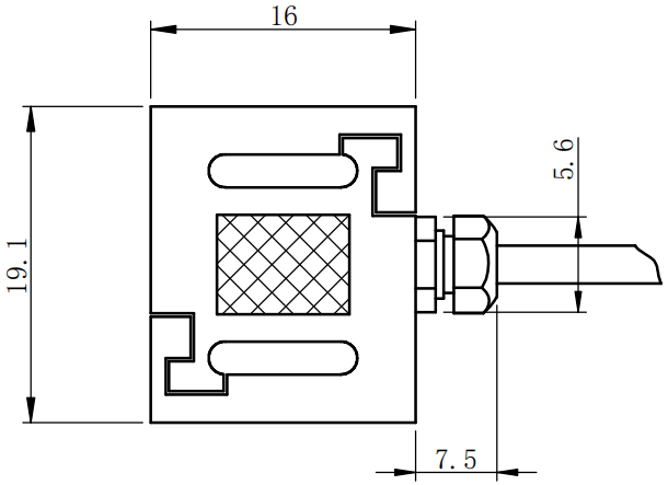 微型拉壓力傳感器CAZF-LS19.1外形尺寸圖1 微型拉壓力傳感器CAZF-LS19.1外形尺寸圖1