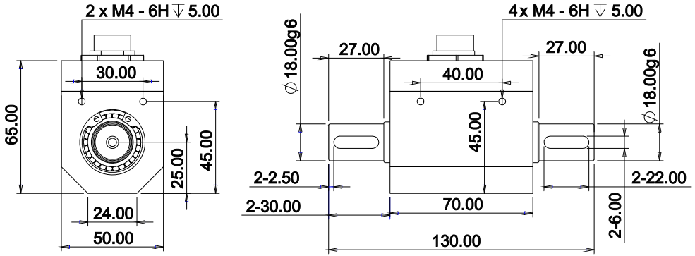 動(dòng)態(tài)扭矩傳感器CAZF-TD130外形尺寸 動(dòng)態(tài)扭矩傳感器CAZF-TD130外形尺寸